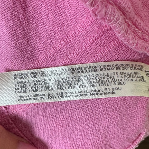 Free People Pink 100% Cotton Knot Front Cutout Romper Pockets Size SP - Picture 5 of 8